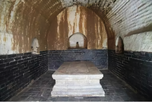 考古發現的明代懷慶公主墓。 (圖 / 翻攝自南京考古微信)
