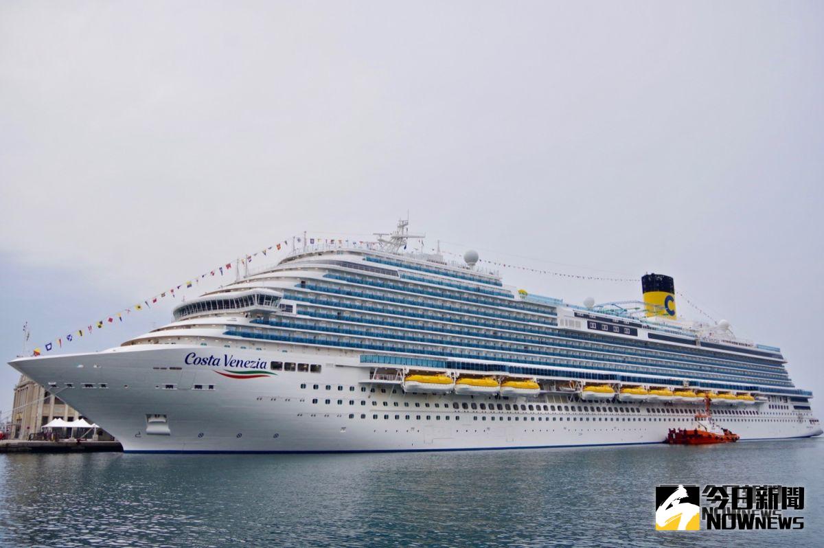 ▲歌詩達郵輪最新旗艦級「威尼斯號 Venezia 」，於義大利時間 3 月 1 日在的里雅斯特港正式下水，《 NOWnews 今日新聞》搶先現場直擊。（圖／記者陳致宇攝, 2019.03.01）