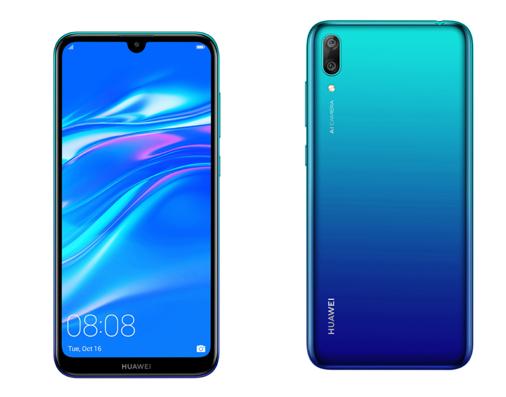 ▲華為近日宣布推出 Y7 Pro 2019 智慧型手機；產品採用 6.26 吋 HD+ 超高清珍珠螢幕。（圖／華為提供）