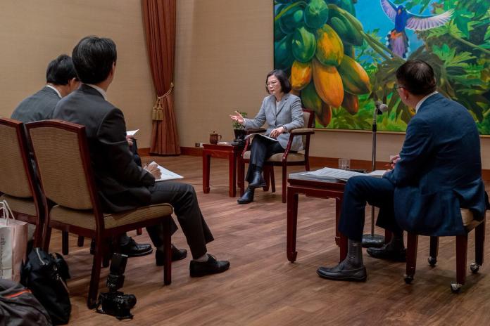 ▲蔡英文總統接受日本媒體《產經新聞》專訪。（圖／翻攝自蔡英文推特）