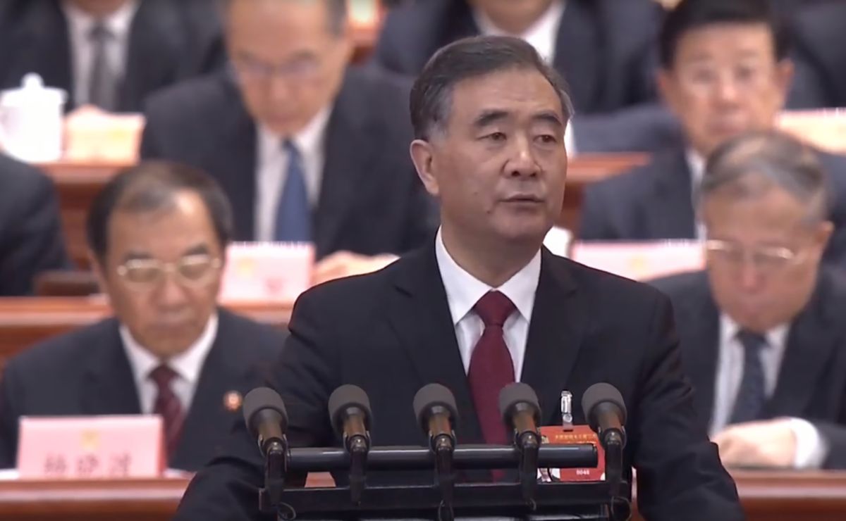 ▲大陸全國政協十三屆二次會議3日下午3時在北京人民大會堂開幕，全國政協主席汪洋指出，將深化與台灣島內有關黨派團體和人士的交流。 (圖 / 翻攝自央視)