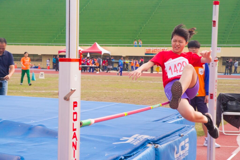 ▲彰化縣108年中小學聯合運動會在彰化縣立體育場舉辦，選手們無不卯足全力志在奪取金牌。（圖／記者陳雅芳攝，2019.03.05）
