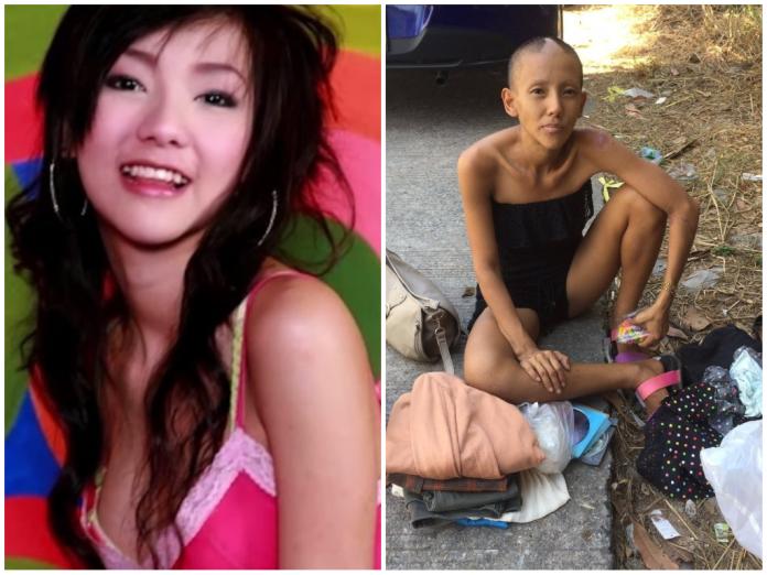 ▲泰國一名甜美女星，近日被人發現流落街頭乞討。（圖／翻攝自khaosod）