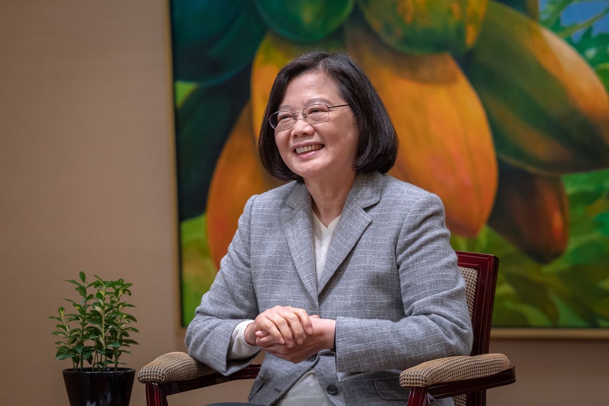 總統蔡英文7日接見「中華道教聯合總會理事等重要幹部及宮廟負責人」時，強調民進黨政府沒有要滅香。（圖／總統府提供）