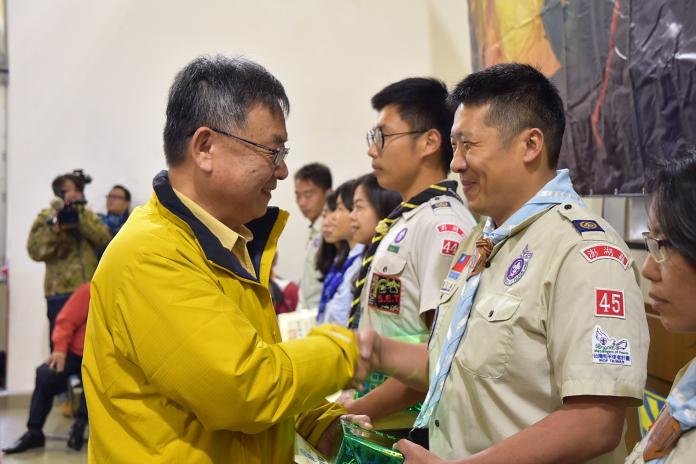 童軍節慶祝大會　賴峰偉期勉實踐童軍「禮節」諾言
