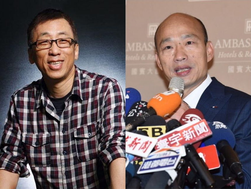 ▲批韓國瑜「連八騙」　苦苓：什麼時候才肯説句老實話？（圖／翻攝自苦苓臉書、 NOWnews 資料照, 2019.03.09）