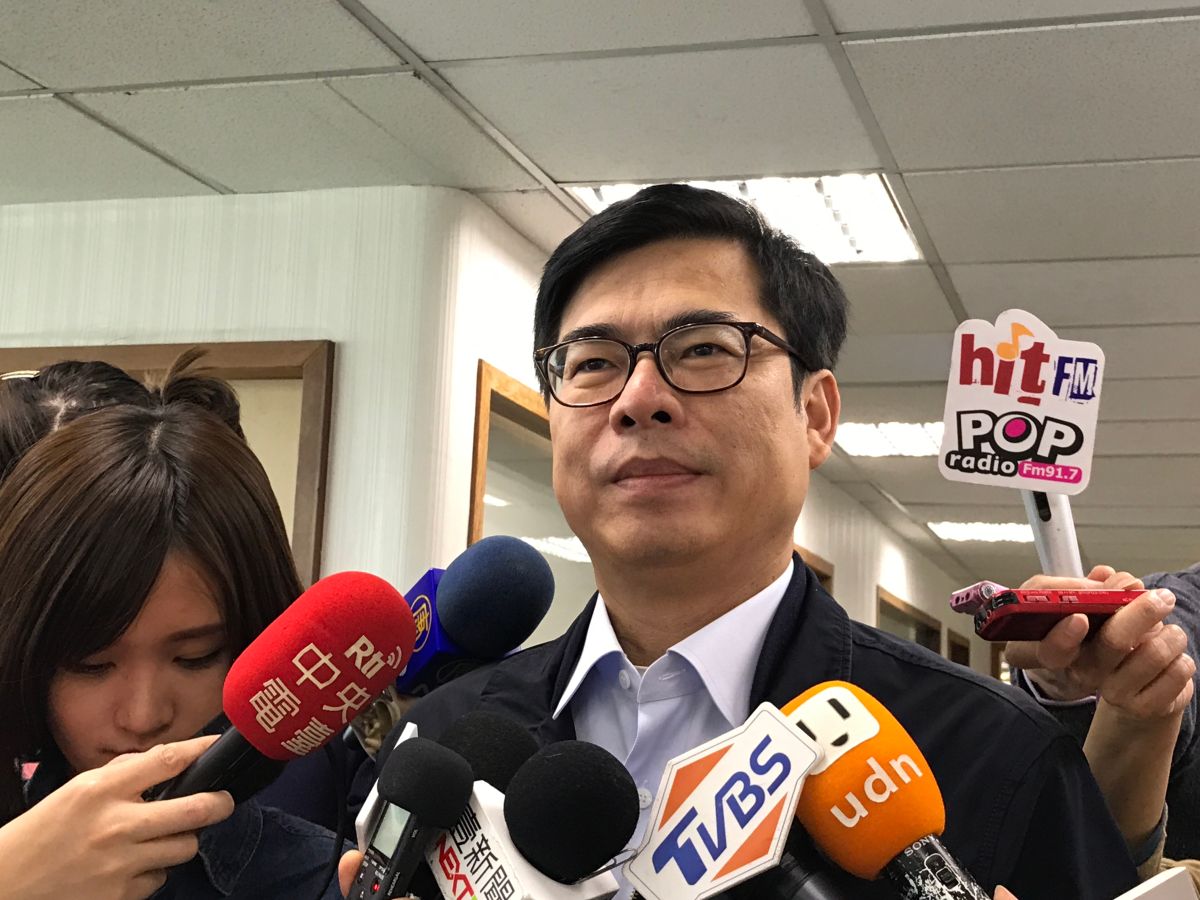 針對韓粉攻擊主持黃光芹一事，行政院副院長陳其邁13日表示，韓國瑜應該出來講講話。（圖／記者林人芳攝，2019,03,13)