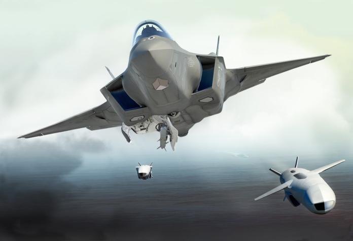▲F-35戰機發射聯合打擊飛彈（JSM）想像圖。（圖／翻攝自kongsberg網站）