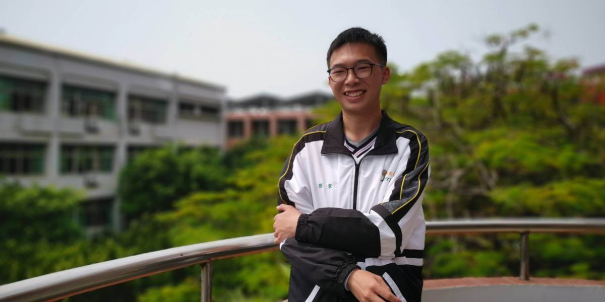 ▲數理實驗班學生張家鑫家為低收入戶，他沒有補習但以全校1%校排，通過高雄醫學大學醫學系第一階段。（圖／記者陳雅芳攝，2019.03.18）