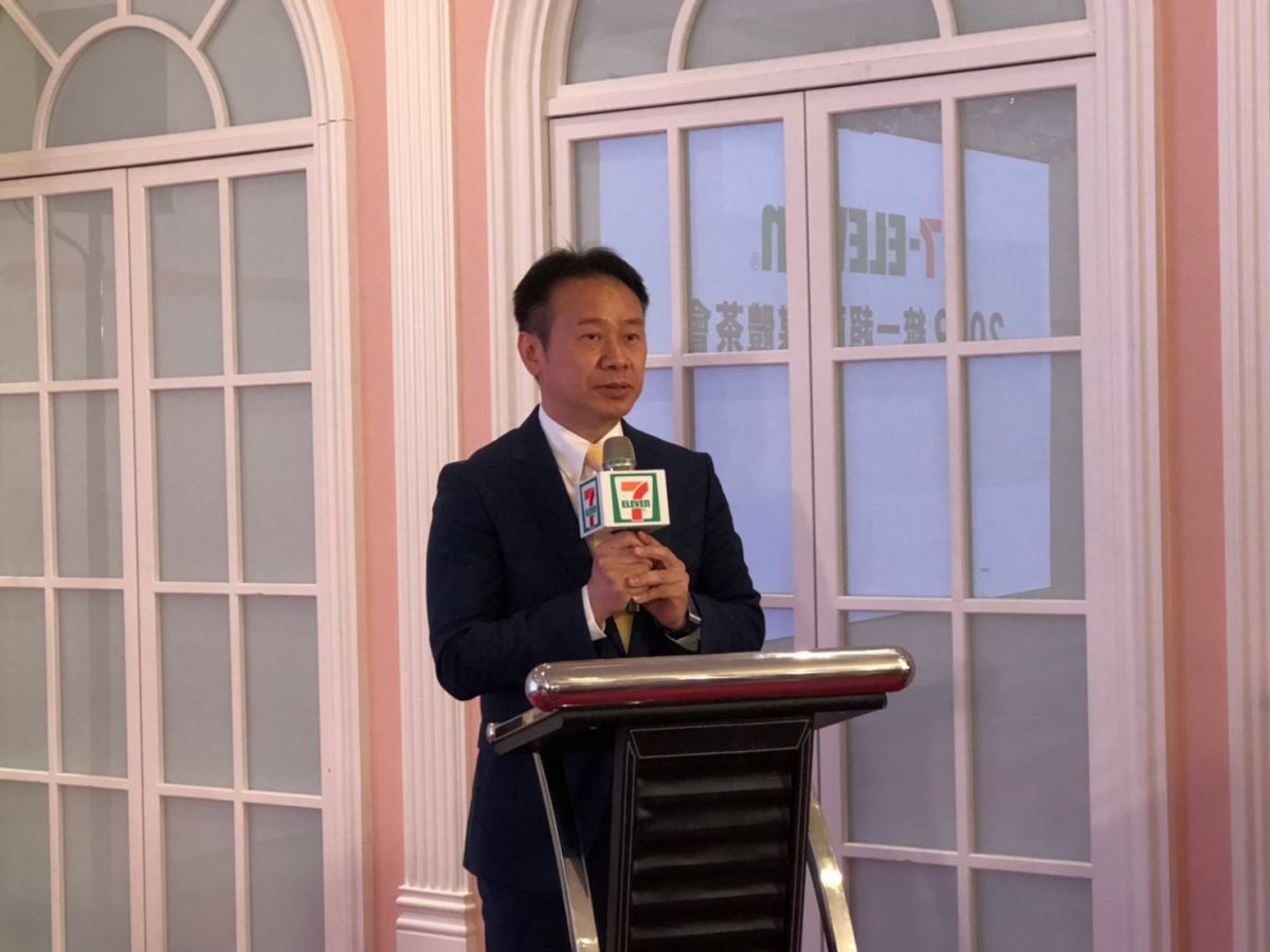 ▲統一超商今（19）日舉行年度記者會，總經理黃瑞典致詞時表示，希望7-ELEVEN進化成消費者時刻依賴的好朋友。（圖／記者彭夢竺攝，2019.3.19）  