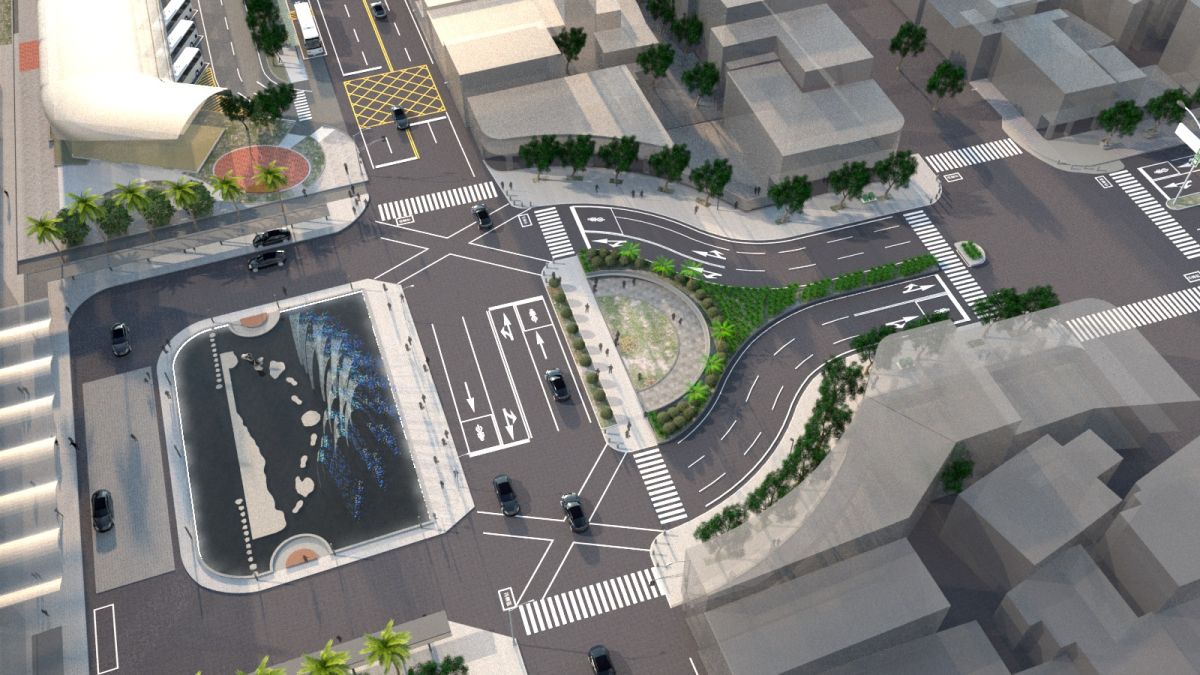 ▲屏東火車站前環境工程再造門戶新亮點。（圖／ 屏東縣政府提供） 