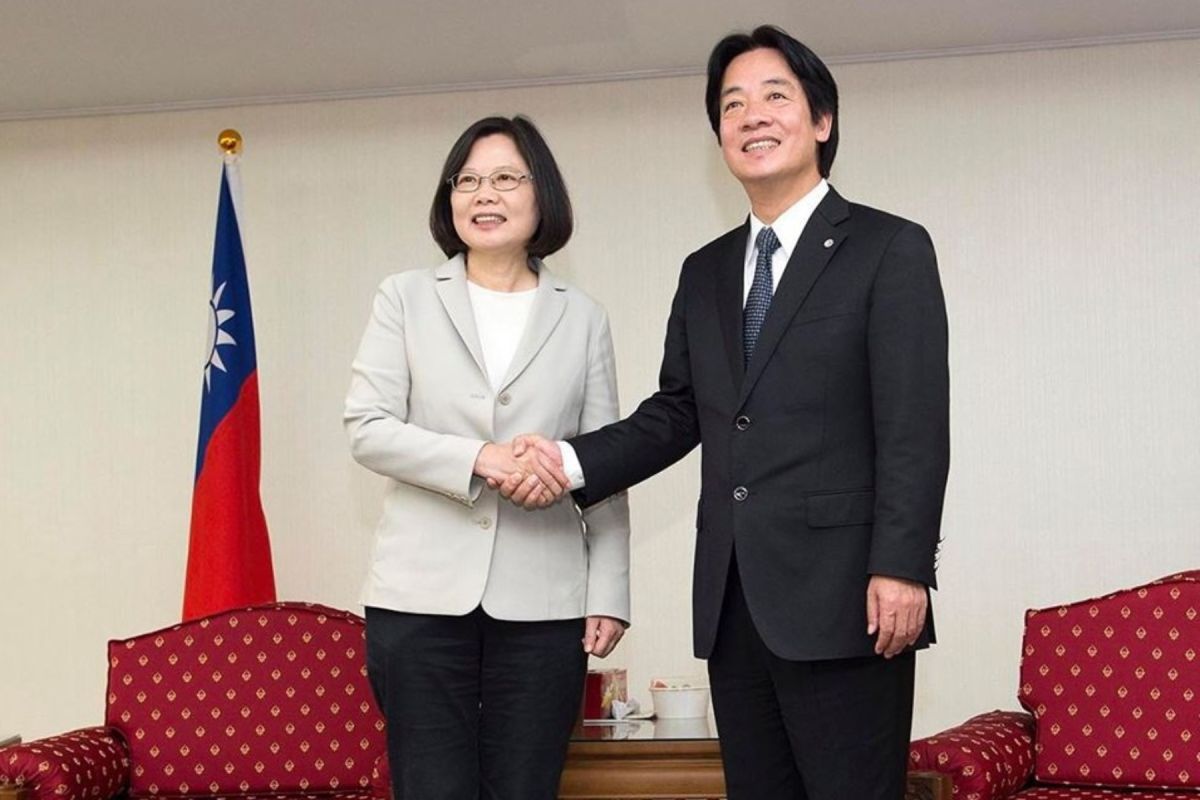 ▲賴清德（右）、蔡英文。（圖／取自臉書）