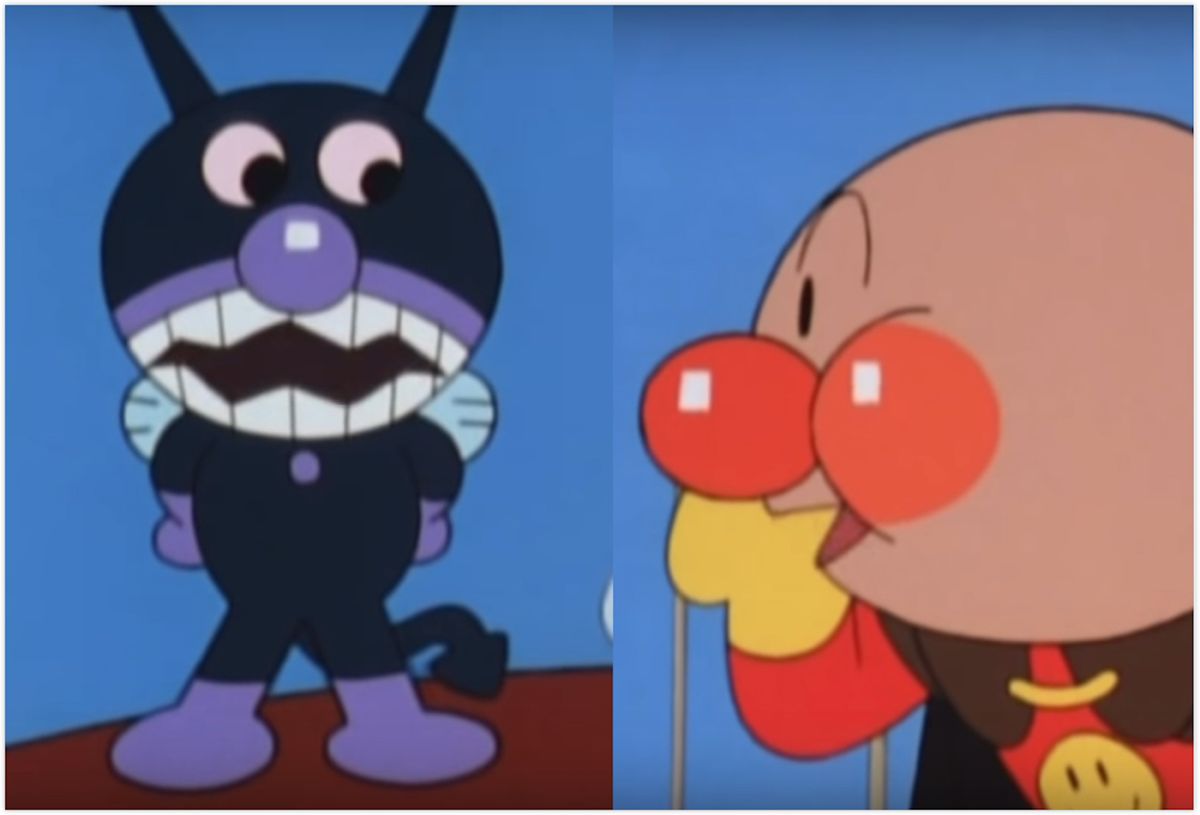 ▲《麵包超人》動畫反派角色「細菌人」臉上的「牙齒」其實並不是真正的牙齒，消息衝擊不少粉絲。（圖／翻攝自YouTube）