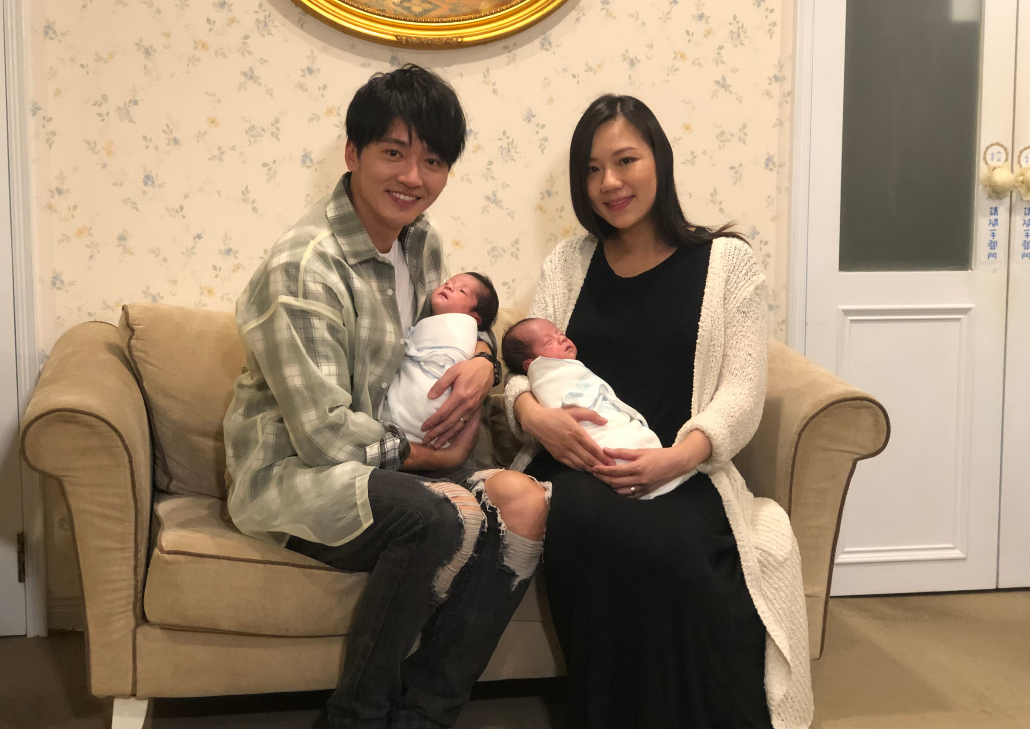 ▲馬俊麟與梁敏婷結婚育有一對雙胞胎兒子。（圖／民視提供）