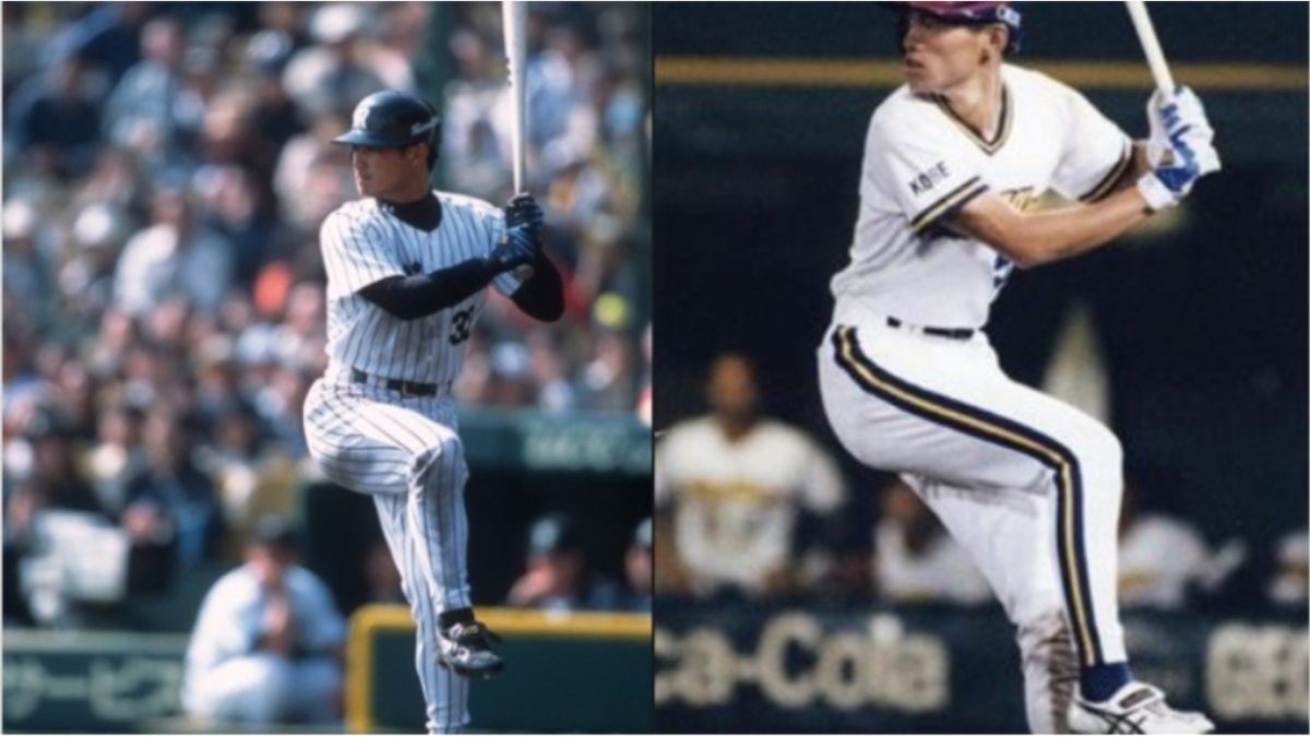 ▲坪井智哉（圖左）和鈴木一朗（圖右）都是90年代鐘擺式打法的代表人物。（組圖／截自推特）