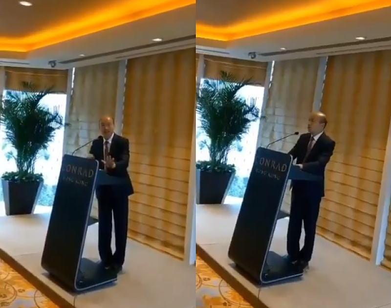 ▲韓國瑜訪港爆出失言、歧視爭議。（影片截圖／翻攝自臉書「肯腦濕的人生相談室」, 2019.03.22）