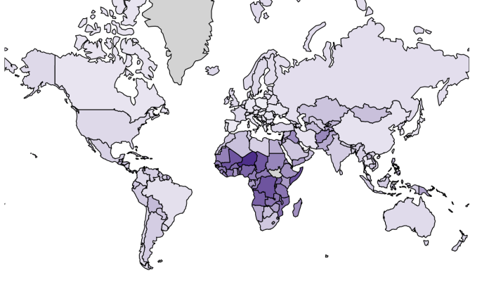 <br> ▲「世界人口綜述」（ World Population Review ）公布 2019 年版的各國出生率排名報告。（圖／翻攝自「世界人口綜述」）