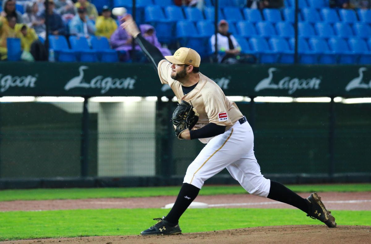 ▲Lamigo桃猿投手尼克斯。（圖／記者葉政勳攝 , 2019.03.24）