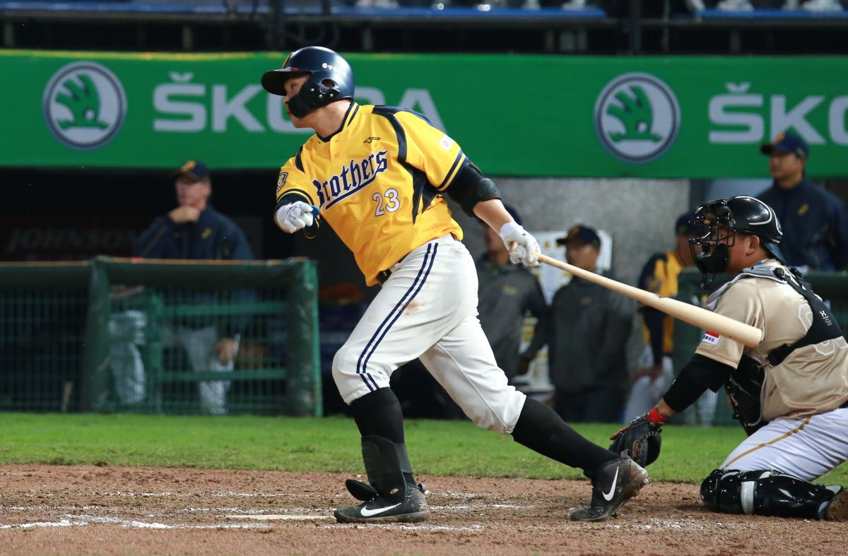 ▲中信兄弟內野手彭政閔。（圖／記者葉政勳攝 , 2019.03.24）