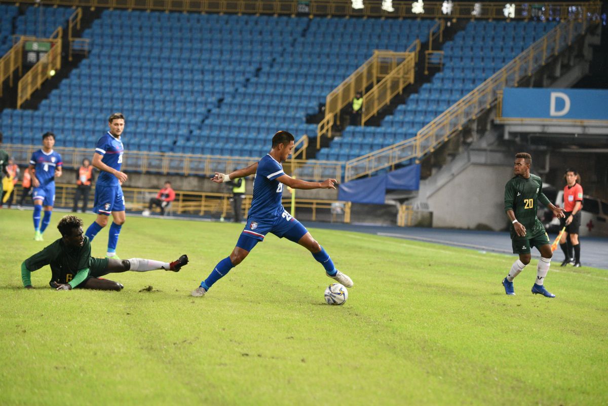 ▲國際友誼賽中華男足vs所羅門群島。中華隊李祥偉。（圖／中華足協提供）