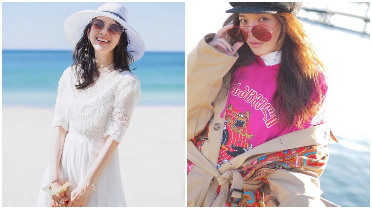 兩大影后女神，章子怡和舒淇大秀復古墨鏡魅力。圖@FENDI