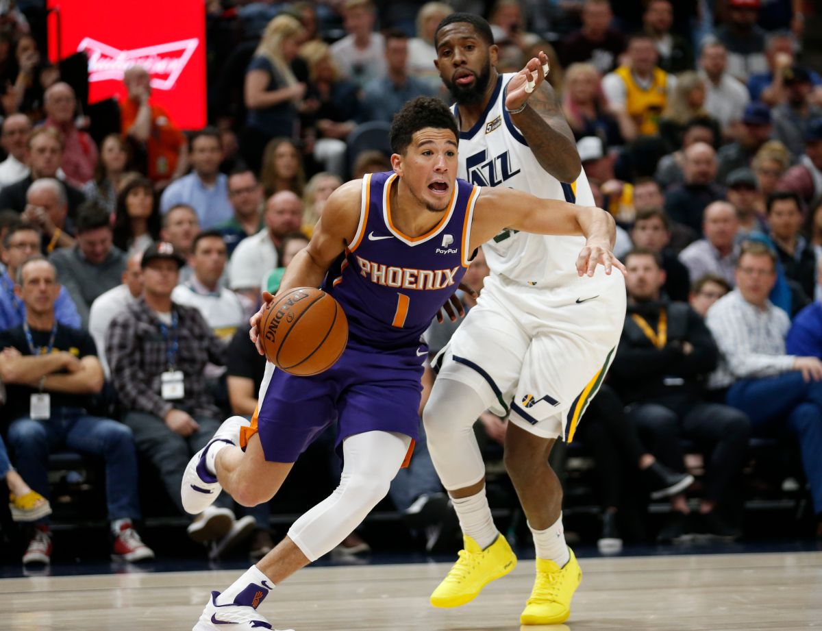 ▲Devin Booker（右）。（圖／美聯社／達志影像）