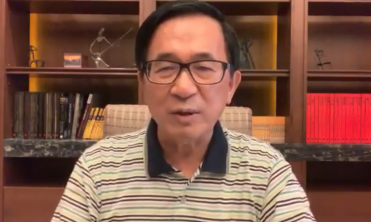 ▲總統陳水扁在臉書「新勇哥物語」中，透過影片砲火猛攻韓國瑜。（圖／翻攝自新勇哥物語）