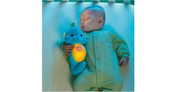 ▲業者針對3個月以上寶寶首推「陪伴入睡最佳良伴-聲光安撫海馬」。(圖/公關照片)