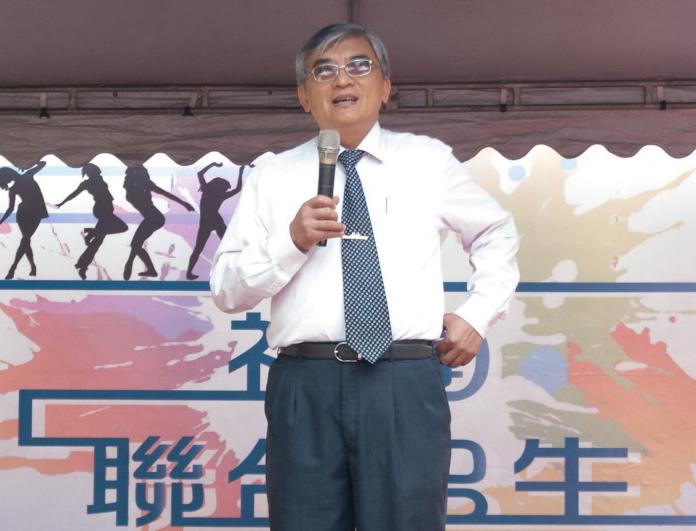 ▲高苑科技大學校長趙必孝在社團聯合招生活動中致詞。(圖/記者黃守作攝,2019.03.29)