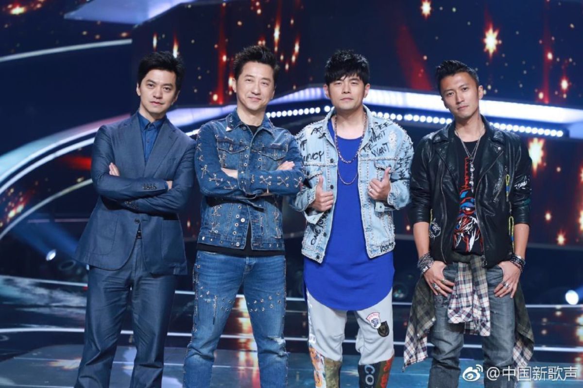 ▲李健（左起）、庾澄慶、周杰倫、謝霆鋒為上一季導師。（圖／微博）