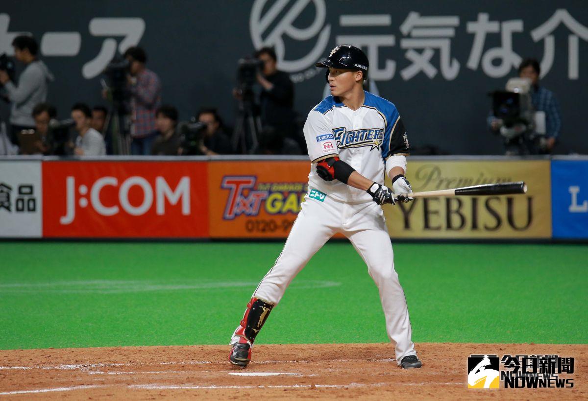 ▲日本火腿鬥士隊外野手王柏融。（圖／記者葉政勳攝 , 2019.03.29）