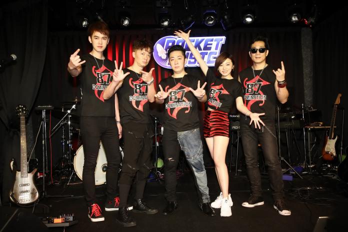 ▲樂咖（左起）、何豪傑、艾成、王瞳和阿修羅組成的「87樂團」苦熬4年，霸氣回歸。（圖／樂音唱片提供）