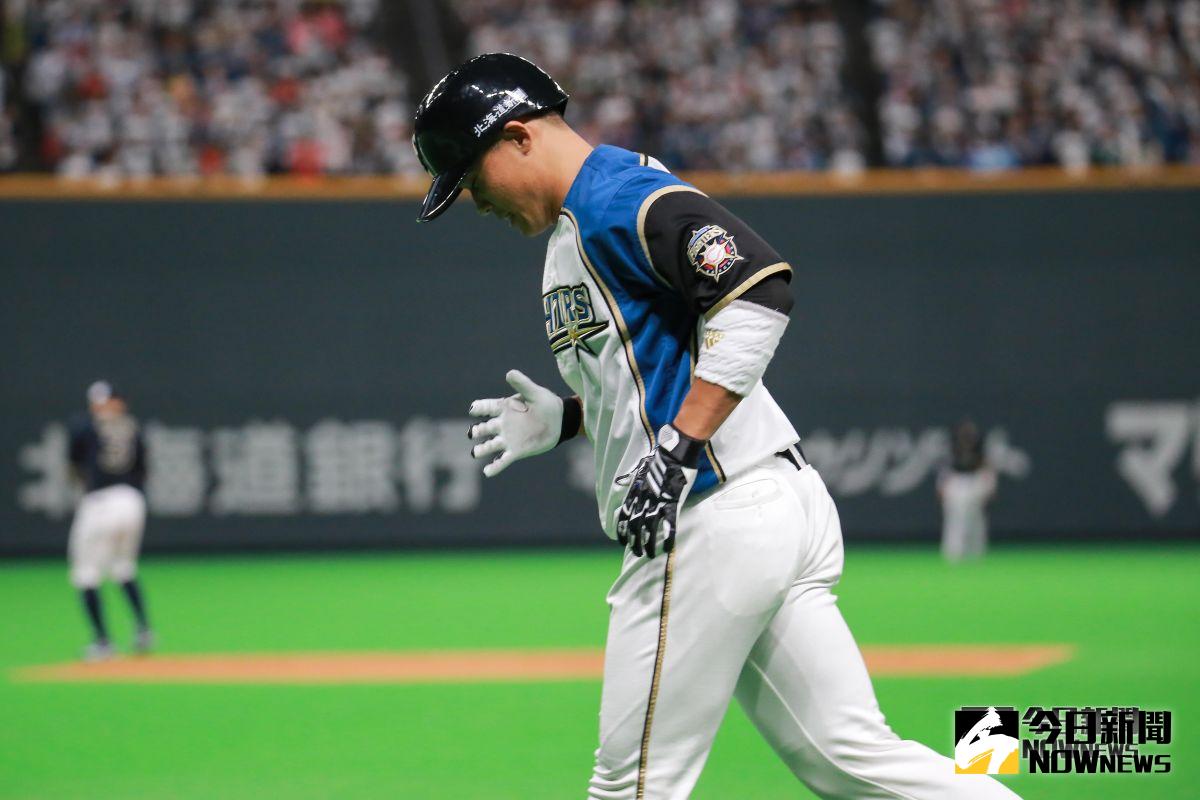 ▲日本火腿鬥士隊外野手王柏融。（圖／記者葉政勳攝 , 2019.03.30）