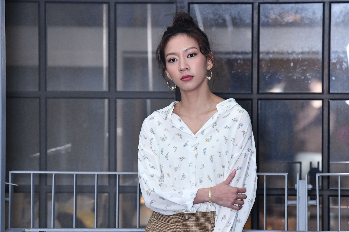 ▲陳妤演出《我們與惡的距離》。（圖／記者林柏年攝，2019.04.01）