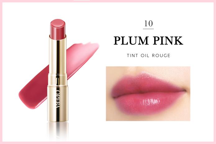 ▲OPERA Lip Tint 渲漾水色唇膏#10 PLUM PINK紅梅。（圖／OPERA）