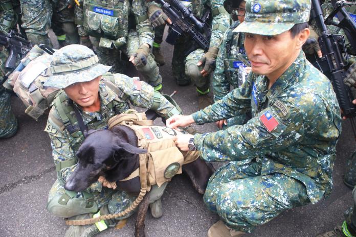 陸軍特戰完成500公里行軍　軍犬Hola再獲得榮譽臂章
