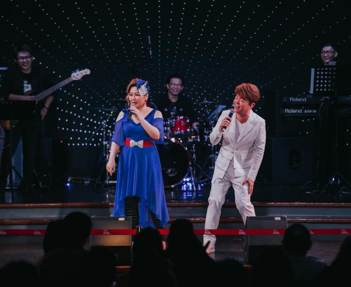▲張秀卿、翁立友在麗星郵輪雙子星號舉辦「2019海上演唱會」。（圖／Golden Destinations 提供）

