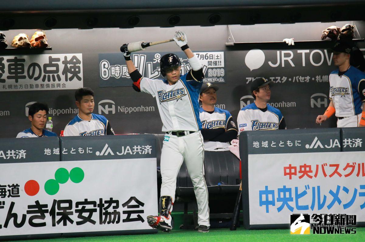 ▲日本火腿鬥士隊外野手王柏融。（圖／記者葉政勳攝 , 2019.03.30）