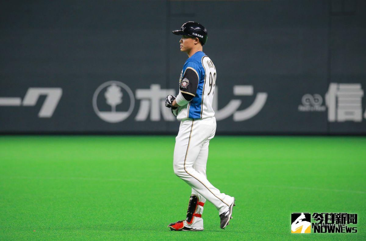  ▲日本火腿鬥士隊外野手王柏融。（圖／記者葉政勳攝 , 2019.03.30）