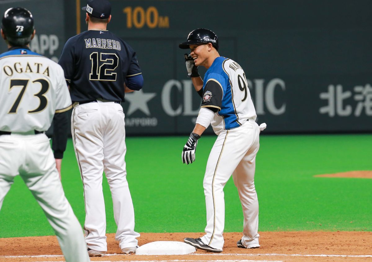  ▲北海道火腿鬥士隊外野手王柏融。（圖／記者葉政勳攝 , 2019.03.30）