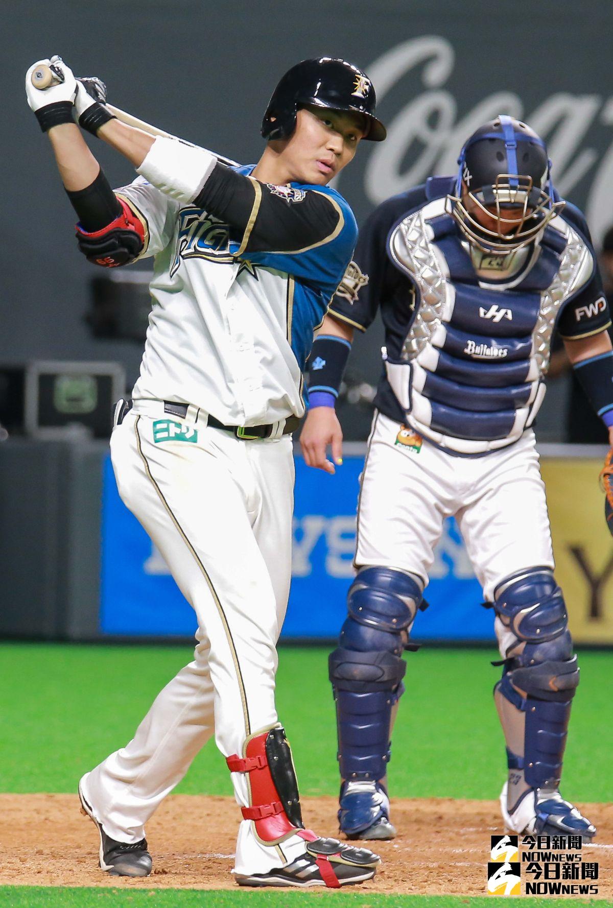  ▲日本火腿鬥士隊外野手王柏融。（圖／記者葉政勳攝 , 2019.03.30）