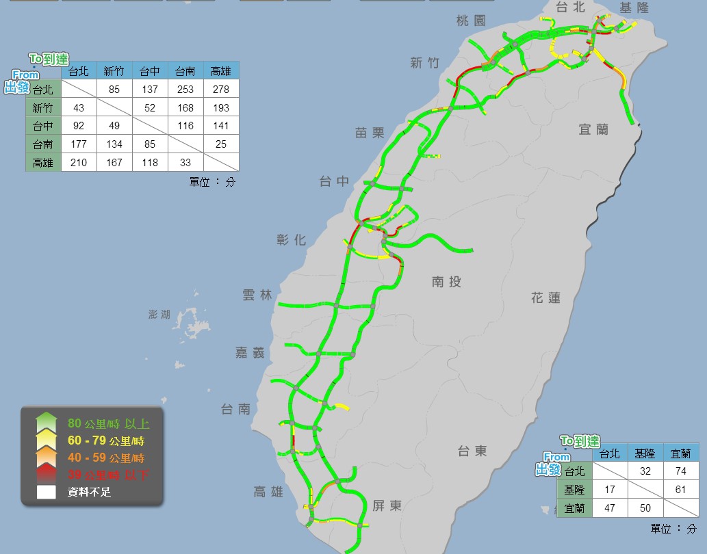 ▲如何選擇適合自己的交通工具而不被耽誤到行程，當然要關注一下相關輸運資訊。（圖／高公局提供）