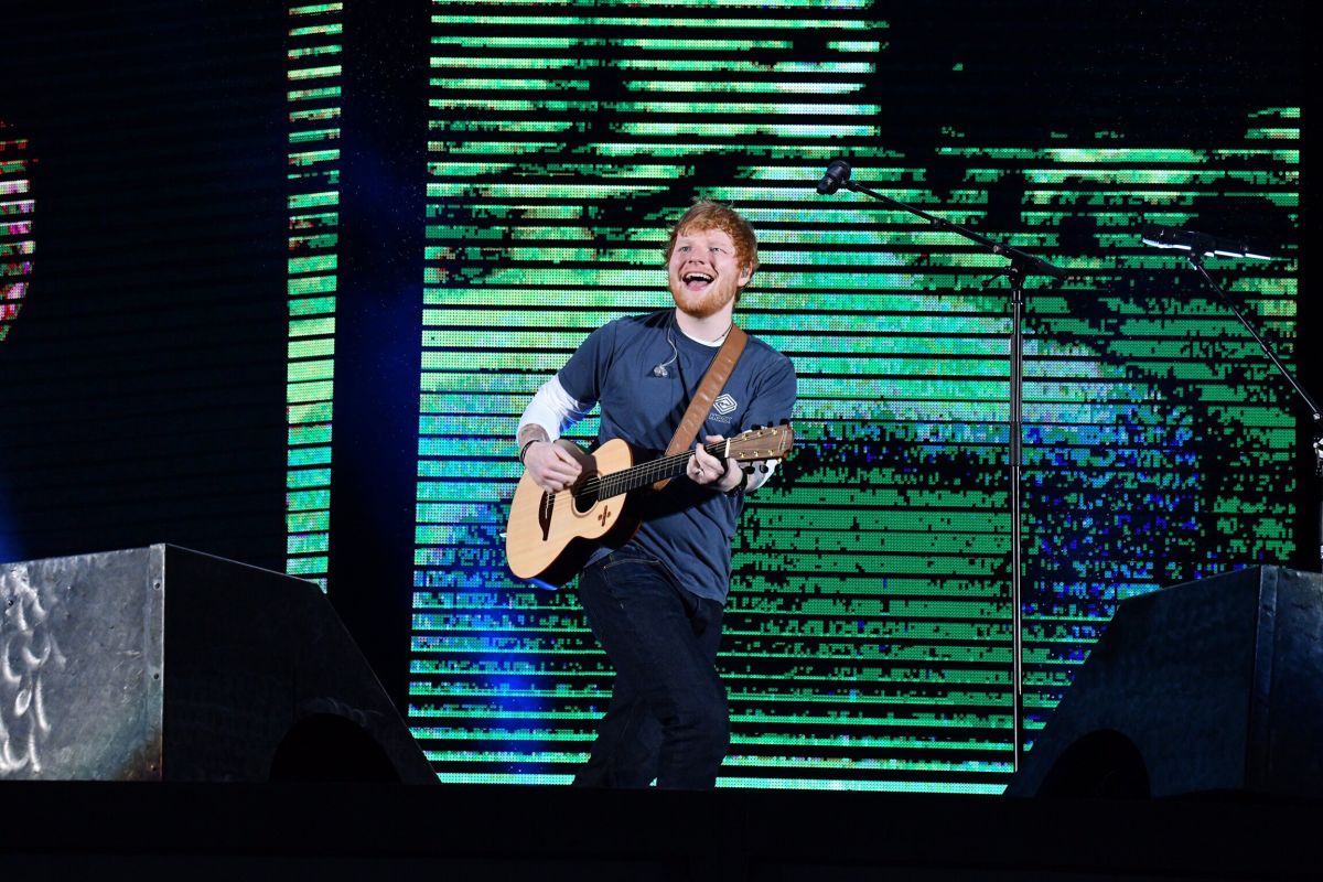 ▲紅髮艾德首度來台舉辦演唱會。（圖／記者林柏年攝, 2019.04.04）
