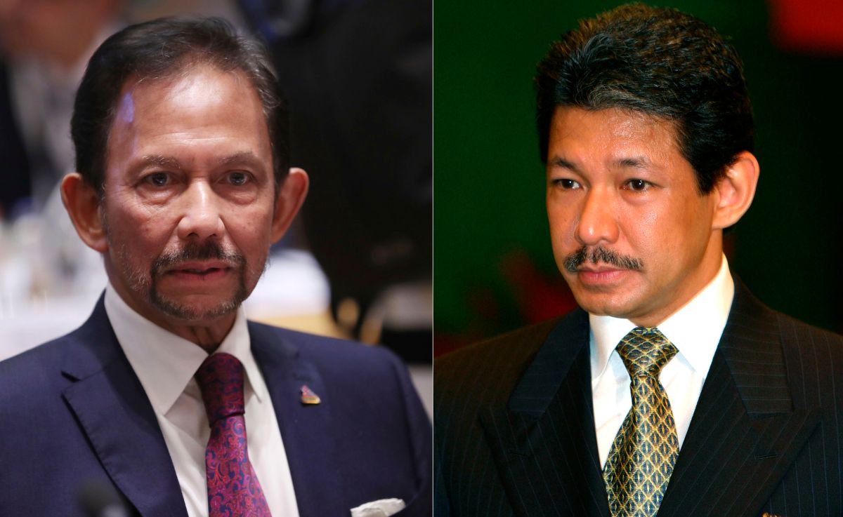 ▲汶萊蘇丹包奇亞（Sultan Hassanal Bolkiah）和弟弟傑弗瑞親王（Prince Jefri Bolkiah）（圖／達志影像／美聯社）