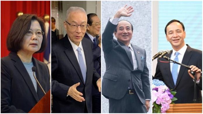 ▲知名作家苦苓以數個成語形容藍綠兩黨總統初選中的人物。（合成圖／NOWnews資料照）