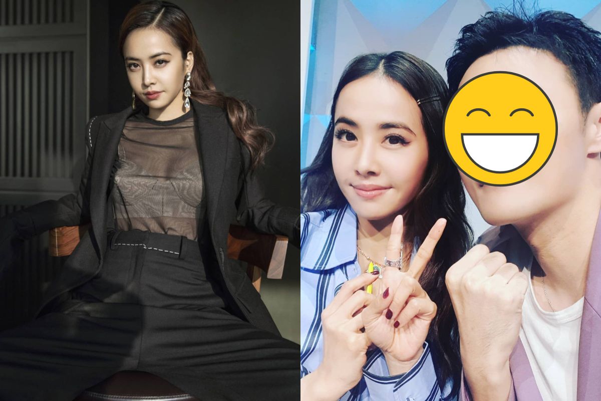 ▲蔡依林與李榮浩眼睛形成對比。（圖 / 翻攝IG）
