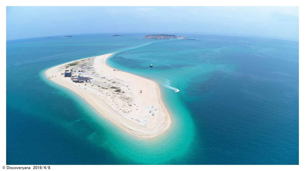 ▲空拍達人郭偉民發現，才短短4個月的時間，澎澎灘突然長「胖」了許多。（圖／郭偉民提供，2019.04.08）