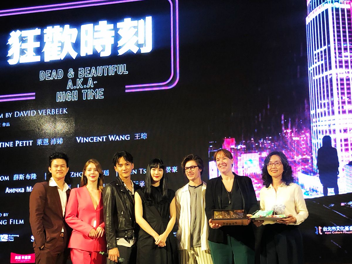 ▲台荷合資影片《狂歡時刻High Time》卡司發布會，主要演員都出席。（圖／記者陳美嘉攝，2019.04.08）