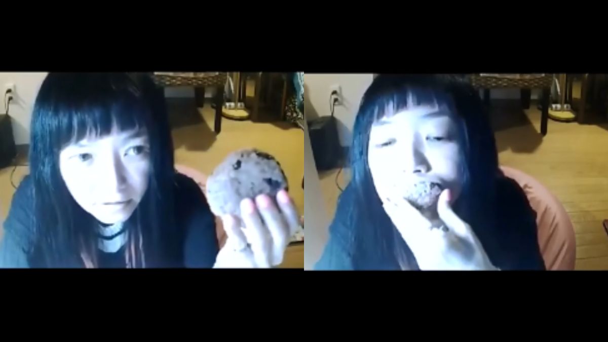 ▲女網紅表演一口吞飯糰，卻因此喪命。（圖／YouTube）