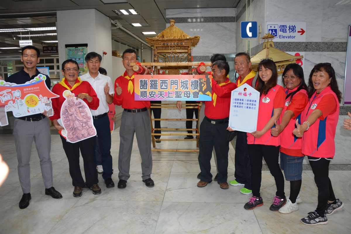 ▲西門城樓媽祖巡訪健走將於4/21日清晨出發。（圖／記者郭政隆攝影2019.4.10）